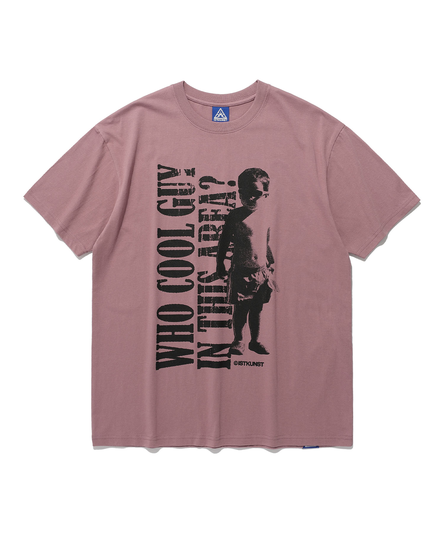WHO COOL GUY TEE[DUST PINK]